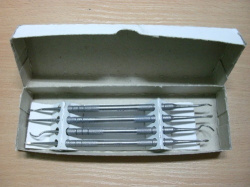 Набор инструментов для снятия зубных отложений (4 инструмента)