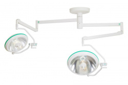Хирургический потолочный двухблочный светильник  Аксима-720/520