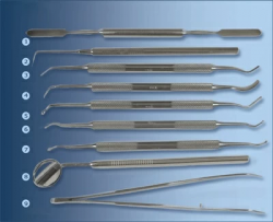 Набор стоматологических инструментов терапевтический (9 инструментов) ММИЗ №1